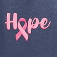 thumbnail image 5 of Wild Bobby, Hope Pink Ribbon Support Brave Fight, Breast Cancer Awareness, Unisex Graphic Hoodie Sweatshirt, Vintage Heather Navy, 3X-Large, 5 of 5