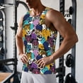 thumbnail image 5 of Fotbe Retro Panther Pattern Men's Quick Dry Workout Tank Top Gym Muscle Tee Fitness Bodybuilding Sleeveless T Shirt Breathable Workout Shirt-Medium, 5 of 9