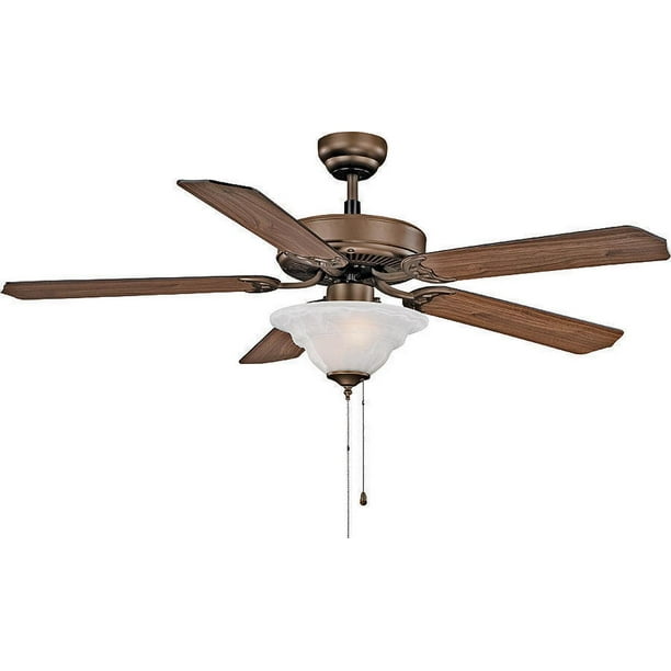 Boston Harbor CFB552ORB Ceiling Fan, 5 Blade, Bronze
