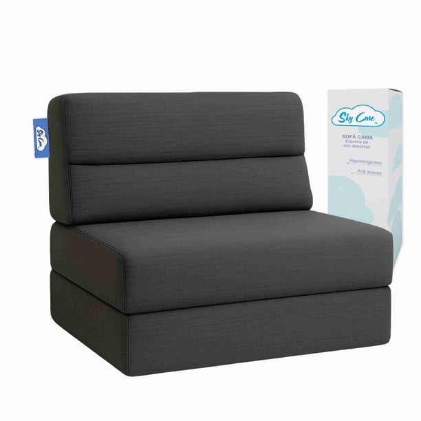Sofá Cama Individual Sky Care 3 en 1 Color Gris