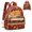 Autumn Cat Maple Leaf, variant on Floral American Flag Print Fashion Portable Backpack, Polyester Fabric Casual Backpack Purse for Travel Business Trip