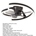 thumbnail image 4 of StarBay Fandelier Ceiling Fan With Lights Ceiling Fan With Remote Control Modern Flush Mount Ceiling Fans Geometric Shape Fan Light Small LED Ceiling Light Fixture Fandelier For Bedroom, 4 of 9