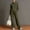 Army Green women's two piece pants set a1, variant on Women's 2 Piece Pants Set Casual Open Front Cardigan Jacket Wide Leg Pants Outfits Loose Comfy Matching Lounge Sets Tracksuits Loungewear Travel Airport Clothes, Wine S