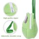 thumbnail image 3 of Bolsas de transporte para perros transpirables de malla blanca portátil con diseño de erizo africano y hámster, mochila de viaje (M, malla blanca - verde) ER, 3 of 5