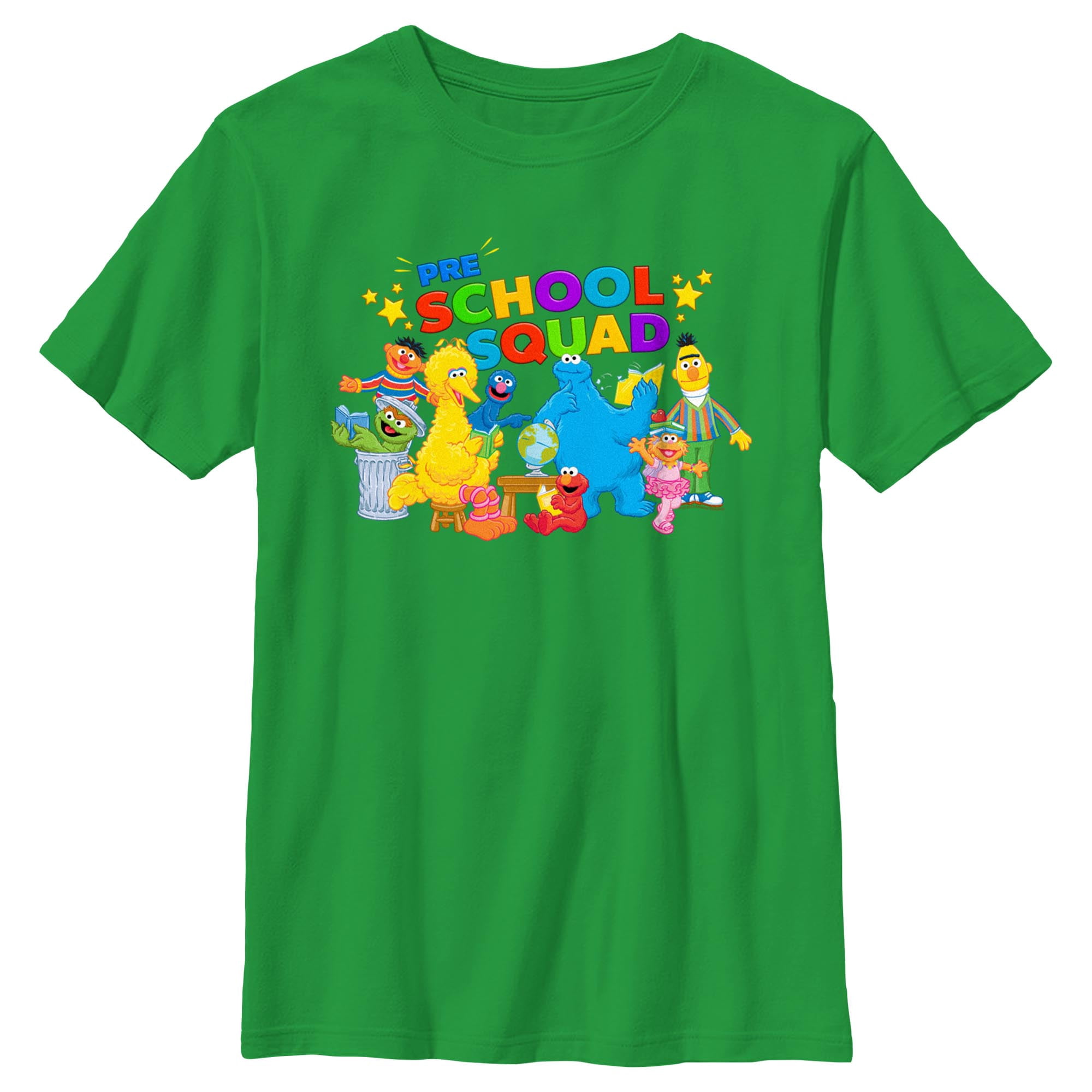 Boy's Sesame Street Pre School Squad Graphic T-Shirt