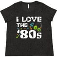 thumbnail image 3 of Inktastic I Love the '80s-musical Notes Women's Plus Size T-Shirt, 3 of 5