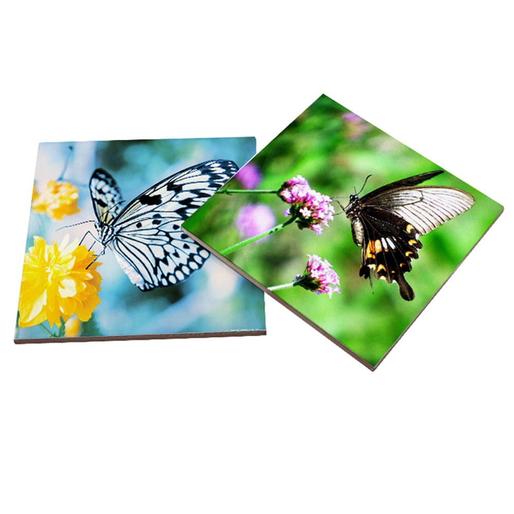 20pcs 4" x 4" Sublimation Blank White Square Ceramic Tile Dye Heat Transfer Thermal Craft Custom