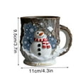 thumbnail image 3 of AuroraX Travel Christmas Mugs Ceramic Novelty Cute 12 Oz Christmas Snowman Coffee Mug with Handle Dishwasher and Microwave Safe Funny Cup Birthday Gifts for Women Men Office Coworkers, 3 of 6
