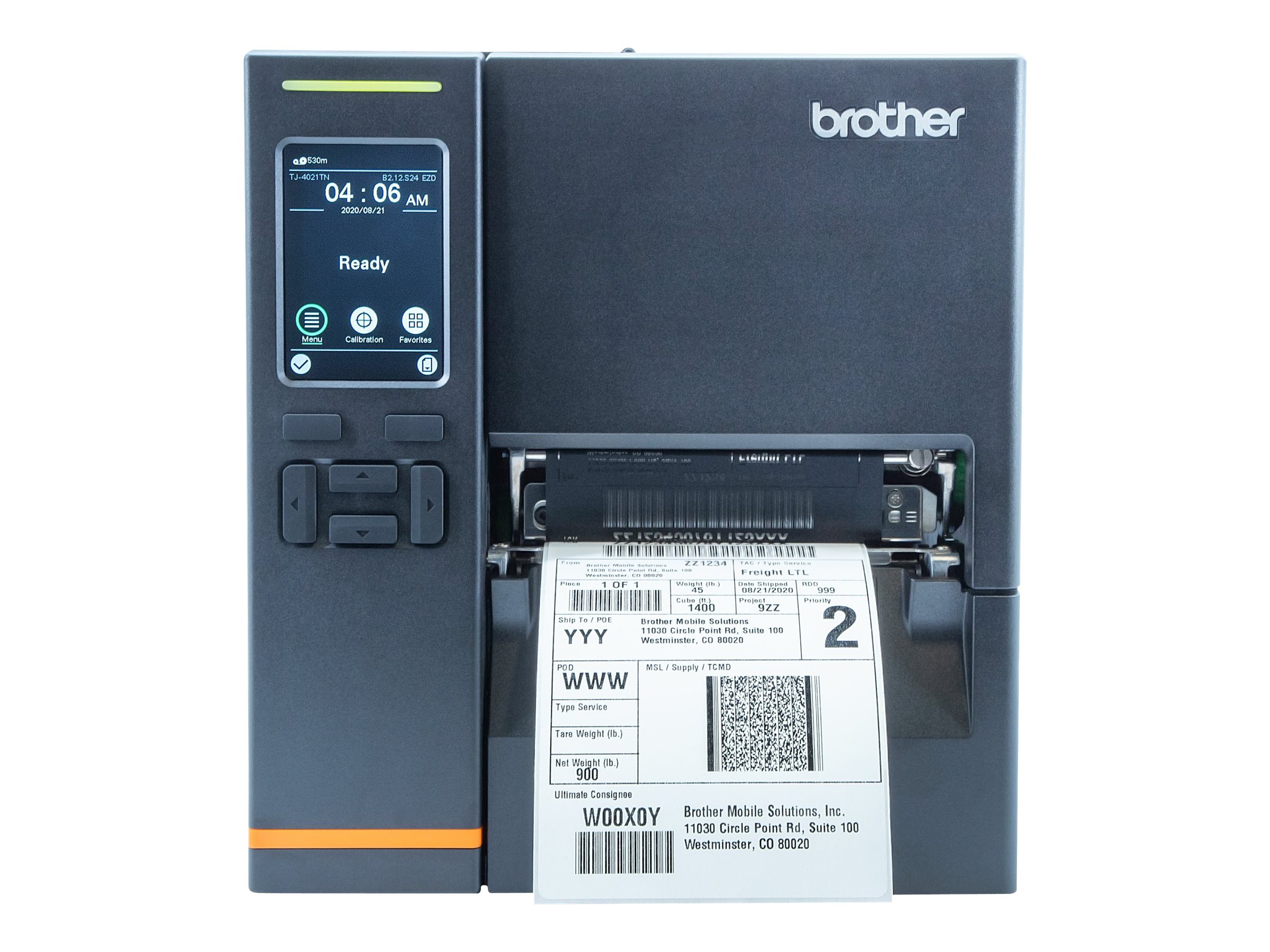 Brother Mobile Solutions TJ4121TNWC 4.7 in. 300 DPI & 7 IPS Titan Industrial Printer with Cutter, TT - Color Touch Panel - WLAN, LAN, USB, HOST-USB & SER - image 2 of 6
