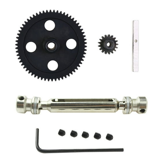 Metal Rear Middle Drive Shaft for Fy-01/02/03/04/05 & Spur Diff Main Gear 62T Reduction Gear for 12428