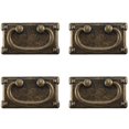 thumbnail image 1 of 4pcs Vintage Antique Bronze Drawer Ring Pull Handles, Cabinet Door Furniture Handle Decoration A, 1 of 5
