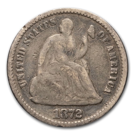 1872 Liberty Seated Half Dime Good