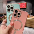 thumbnail image 5 of compatible iPhone 14 Pro Max Magsafe Plating TPU Phone Case with Lens Film Cheap and fine, 5 of 5