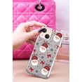 thumbnail image 3 of WIRESTER Silver Glitter Case, Sparkle Bling TPU Cover for Apple iPhone 13 6.1" 2021, Hohoho Santa Claus Saint Nicholas, 3 of 3