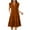 Orange, variant on Womens Summer Ruffle Cap Sleeve V Neck Midi Dress 2024 Fashion Casual Flowy Tiered Boho Beach Vacation Sundress Cute Dresses