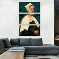 thumbnail image 2 of ARTCANVAS Portrait Of a Lady With a Squirrel And a Starling 1527 Canvas Art Print by Hans Holbein the Younger - Size: 60" x 40" (1.50" Deep) (3-Piece), 2 of 9