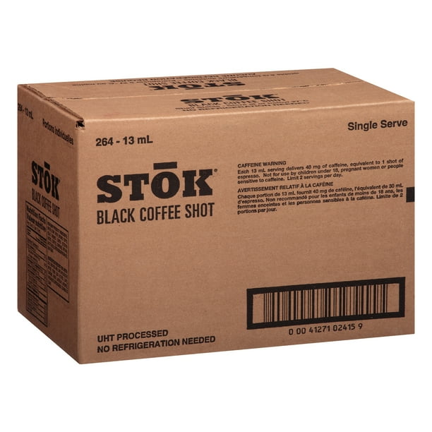 STOK Single Serve Black Coffee Shots, 264 Count