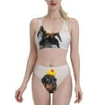 thumbnail image 2 of Picia Dachshund Sitting in Bathtub Women's High Waisted Bikini Scoop Neck Swimsuit Two Pieces Bathing Suit-Medium, 2 of 8