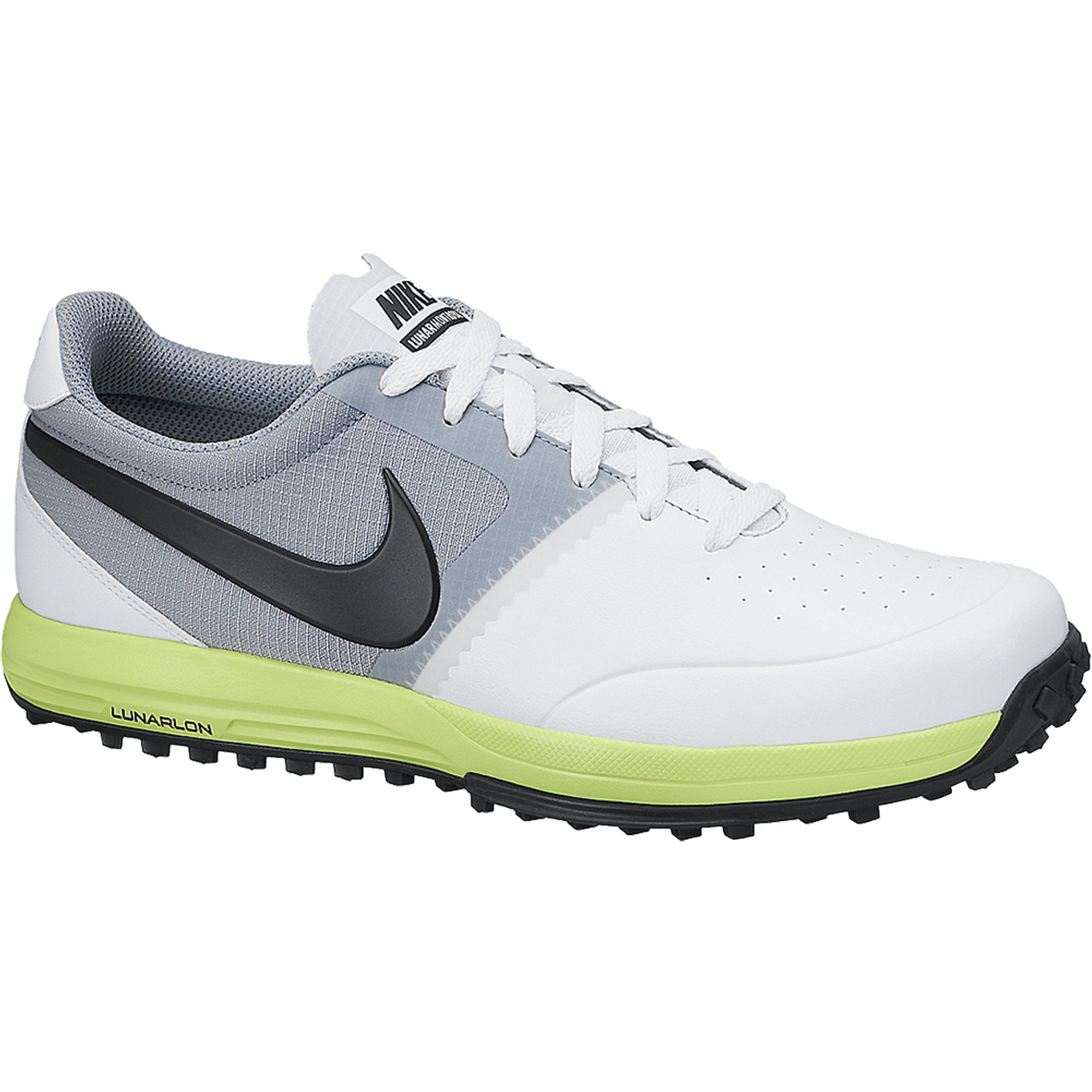 solo predicción ornamento NEW Nike Lunar Mont Royal White/Gray/Volt Spikeless Golf Shoes Mens Size 10  Wide - Walmart.com