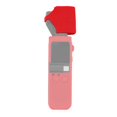 thumbnail image 1 of de Silicona para primera , Carcasa de Contenedor, Prueba de Cordón, Lente, de Orificio de Par Rojo Yotijar Cubierta de la caja del protector de la cámara, 1 of 6