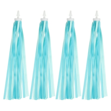 Uxcell Bike Streamers Colorful Bike Tassels Scooter Handlebar Streamers Bicycle Tassel Ribbon for Girls Bicycle Tricycle Handles Accessory (Light Blue, Pack of 4)