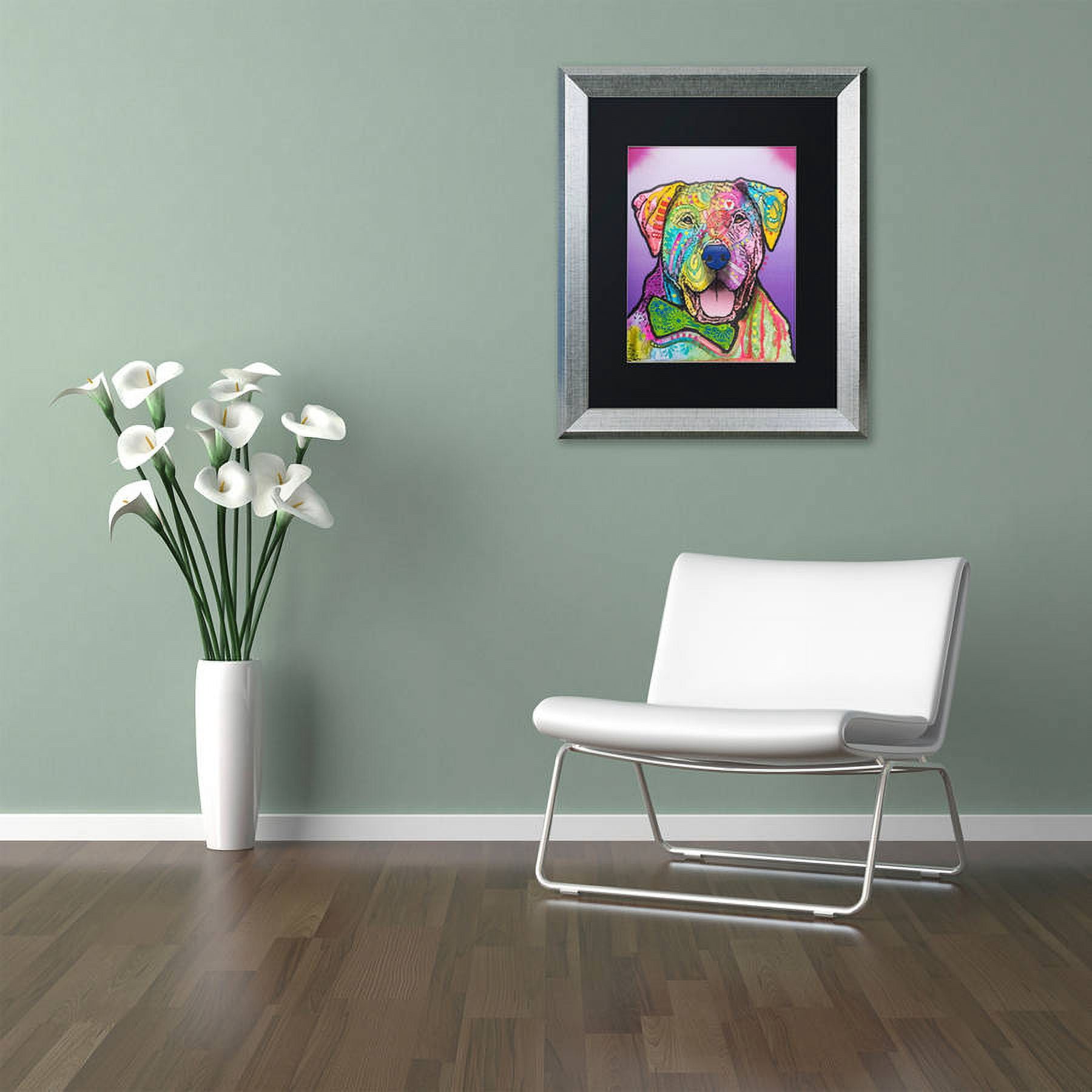 Trademark Fine Art "Charlie Brown Custom-002" Canvas Art by Dean Russo, Black Matte, Silver Frame