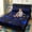 Blue, variant on 3pcs Children Cool Technology Digital Printing Material Plaid Fitted Sheet(1pc Fitted Sheet+6pcs Pillowcase No Filling) Suitable for All Seasons, Breathable And Comfortable(Red,Twin)
