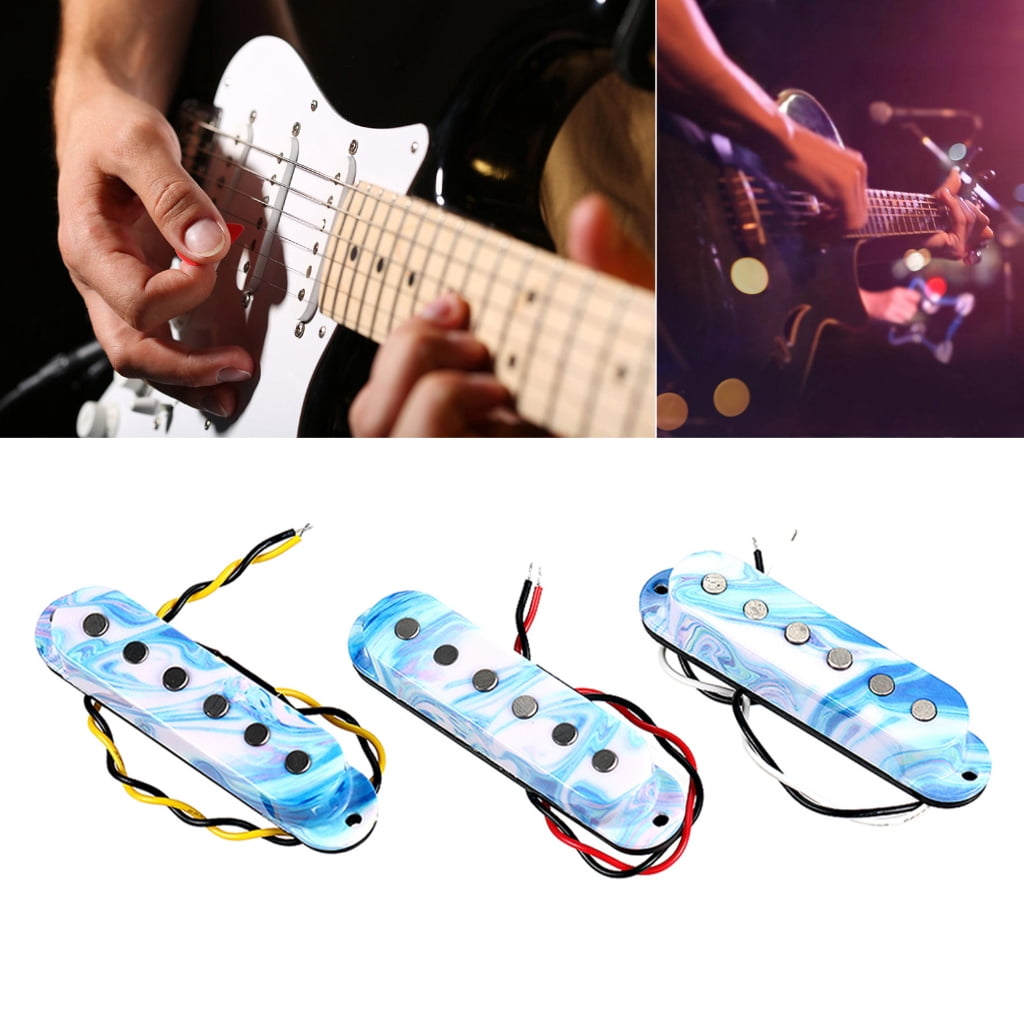 CEORPER Pack of Wax Potted Pickup Set 6 Strings Design Electric Guitars Neck Bridge Position Fatter Tone Electric Guitar Parts