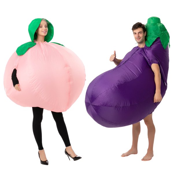 Spooktacular Creations Peach & Eggplant Inflatable Adult Halloween