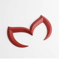 thumbnail image 1 of For Mazda Black Sporty Metal Evil 'M' Rear Trunk Badge Decal Emblem Glossy 3 5 6, 1 of 3