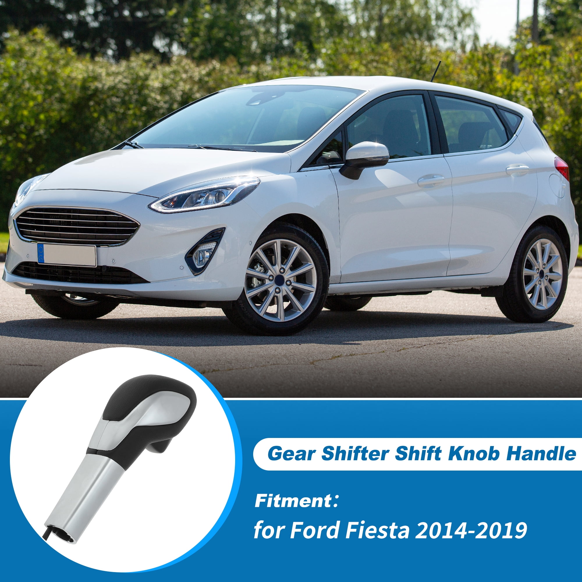 Unique Bargains Auto Transmission Shift Knob Gear Shift Knob Handle for Ford Fiesta 2014-2019 No.CN1Z7213CA Shift Gear Lever Knob Gearstick Gaiter Boot Cover