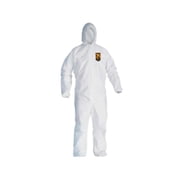 Microflex MFX-49116 Zipper Front Elastic Back Wrists Ankles & Hood A20 Coveralls, White - 3XL