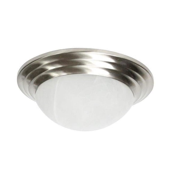 Miseno FLCLTWIST16BN 16 in. 75W 3-Light Incandescent Flush Mount Ceiling Fixture, Brushed Nickel