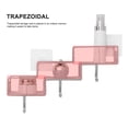 thumbnail image 3 of Estante Trapezoidal Para Colgar En La Pared Estante De Almacenamiento Estante Para El Hogar Organizador Almacenamiento Estante De Cocina Con Ganchos Y Pegatinas Que No Dejan Marcas Para Cocina Baño Vogacara HA019413-00, 3 of 7