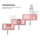 thumbnail image 3 of Estante Trapezoidal Para Colgar En La Pared Estante De Almacenamiento Estante Para El Hogar Organizador Almacenamiento Estante De Cocina Con Ganchos Y Pegatinas Que No Dejan Marcas Para Cocina Baño Cateissary HA019413-00, 3 of 7