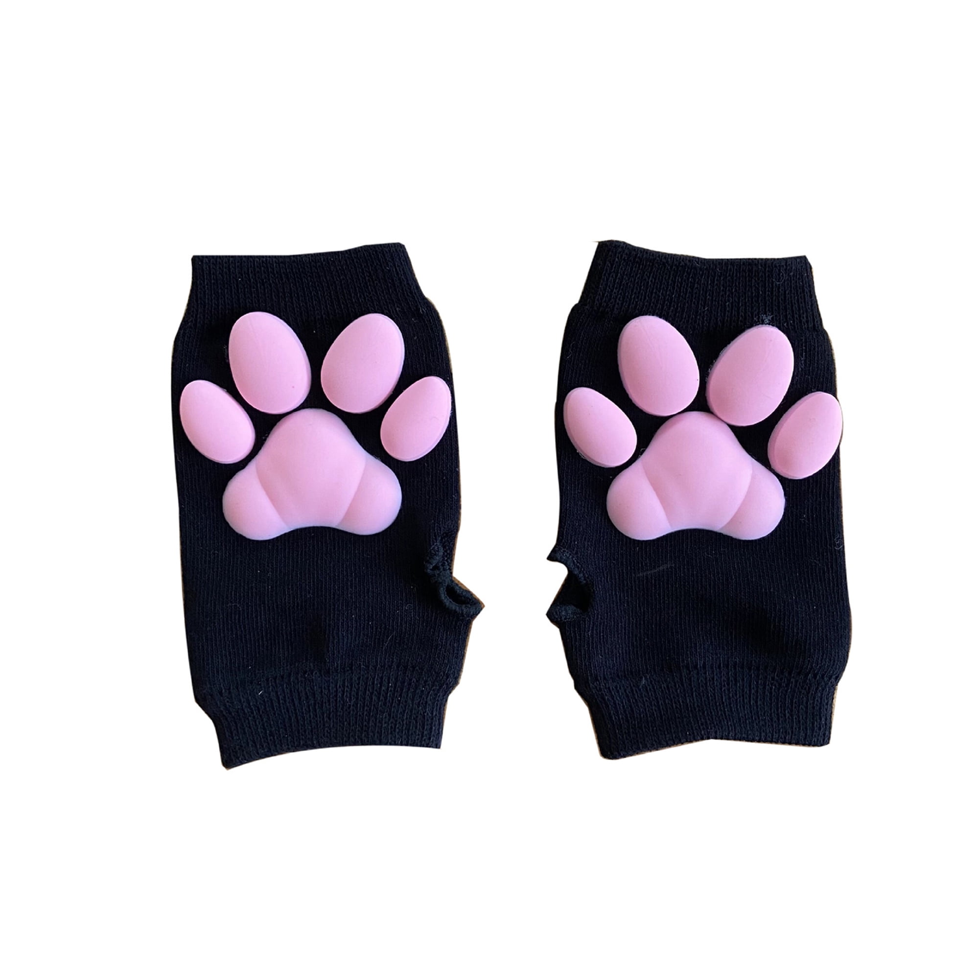 Cat Cosplay Costume 3D Kitten Claw Stockings Breathable Comfortable Over The Knee Socks Cute Cat Paw Pad Socks for Women Girls 