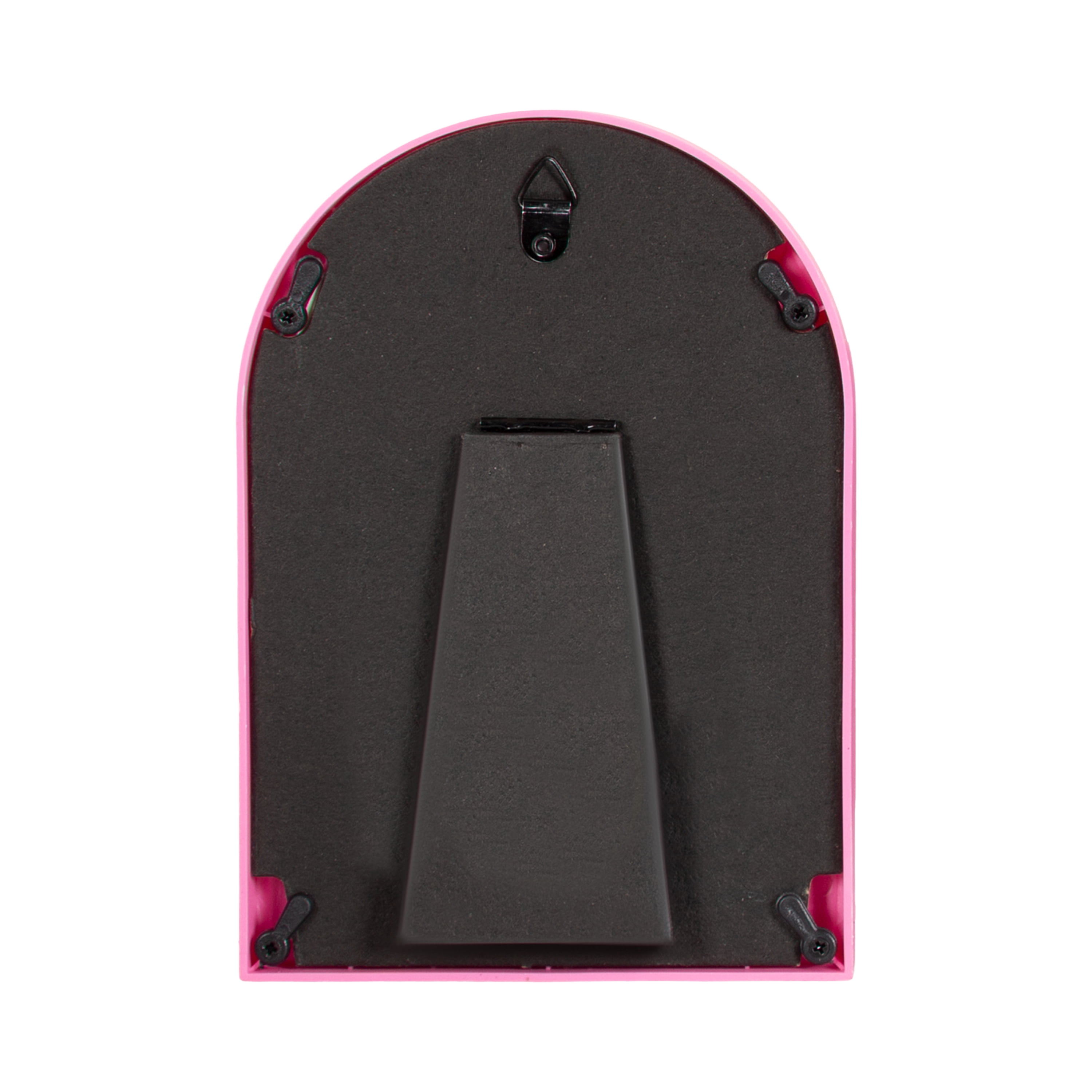 DesignOvation 4x6 Arch Pink Decorative Tabletop Picture Frame