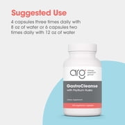 ARG GastroCleanse - Digestive Cleanse Supplement - Psyllium Fiber & Activated Charcoal Blend - Gut & Colon Support - Vegetarian - 25 Servings - 100 Capsules