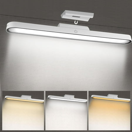 

2 Pack Under Cabinet Lights Wall Read Light Rechargeable 28 LED Closet Lights with Adjustable Angle Stepless Dimming and 3 Color Modes Under Counter Lights for Kitchen
