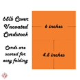 thumbnail image 5 of Bright Color Folding Greeting Cards | 4.5” x 6” Inches When Folded in Half | 50 Sheets Per Pack | Orange, 5 of 5