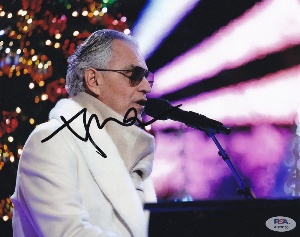 Andrea Bocelli Legendary Opera Singer Signed Autograph 8x10 Photo PSA ...