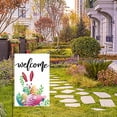 thumbnail image 6 of Outdoor Bunny Decor Easter, Easter Garden Sign 12x18 Inch Spring Garden Outdoor Sign Personalized Easter Decorations Double Sided Easter Yard Decoration Gift, 6 of 7