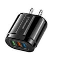 thumbnail image 1 of Dsscvnef 3 Port 2A Charging USB Hub Wall-mounted Charger Power Adapter American Plug, 1 of 2