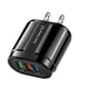 thumbnail image 1 of Adaptador de enchufe de pared con puerto USB 3 y cargador de 2 A, 1 of 2