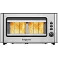 thumbnail image 1 of LONGDEEM Clear View 2-Slice Glass Toaster, Extra Long Slot, 6 Browning Levels, Defrost, Silver, 1 of 7