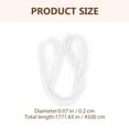thumbnail image 2 of OUNONA 1 Roll Embroidery Cord for Bracelet Making White Polypropylene Best for Crafting, 2 of 8