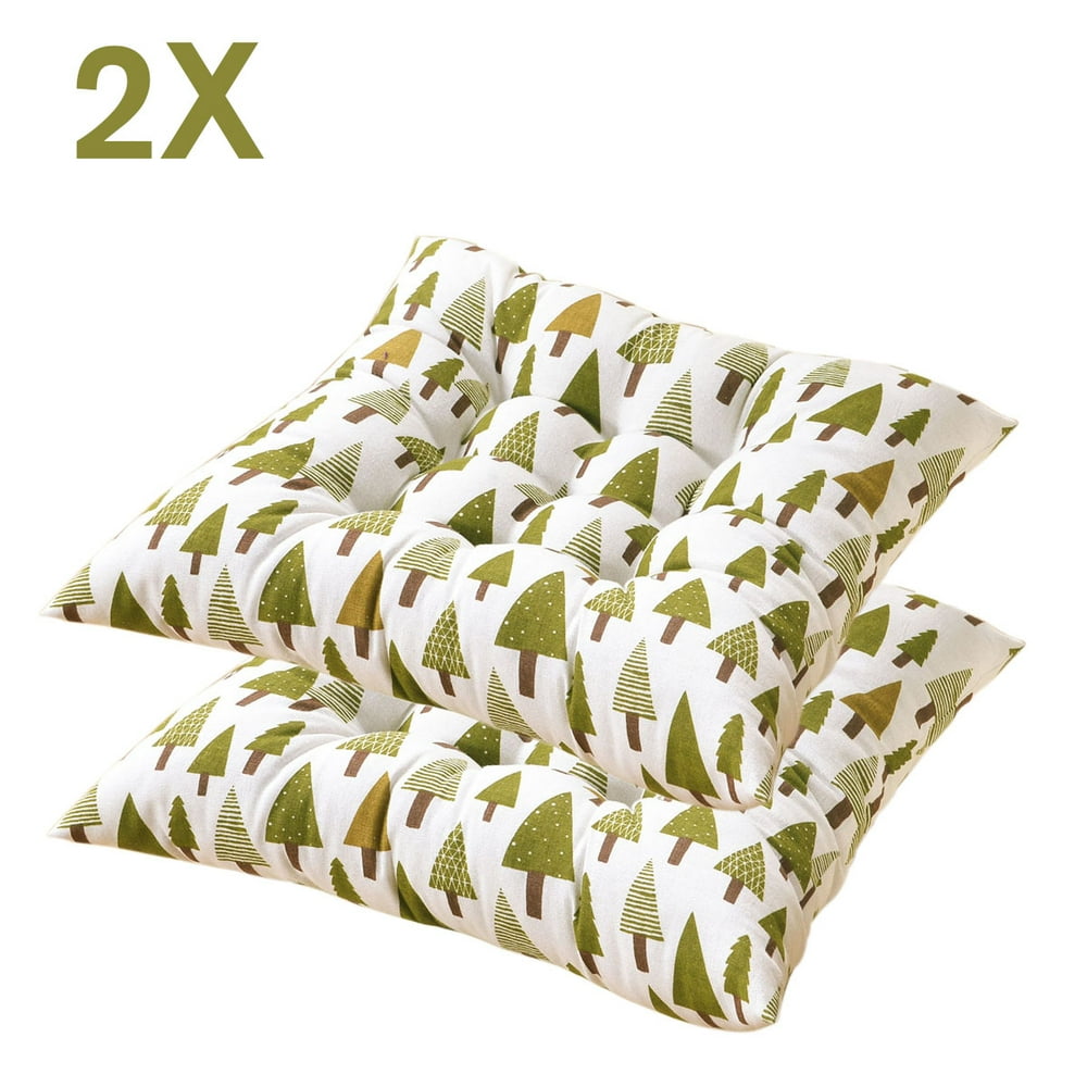 2 pcs Soft Comfort Sit Mat Indoor Outdoor Chair Seat Pads Cushion Pads