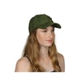 thumbnail image 1 of Casquette de Baseball à Sequins pour Femmes - Vert Olive, 1 of 2
