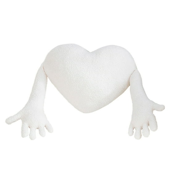 Pillow - Heart Decorative Throw Pillow with Arms Cozy Cushion for Living Room Sofa Car Couch Home