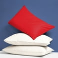 thumbnail image 3 of Flxxie Zipper Satin Pillowcase Set of 2, 20" x 26", Red, 3 of 5